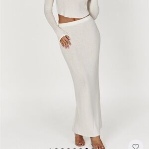 Meshki maribelle maxi knit skirt